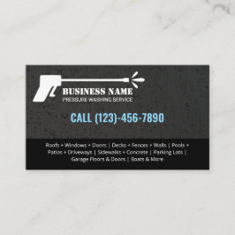 Druck Waschen Power Wash Wasser Tropfen Schwarz Bl Visitenkarte