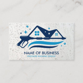 Druck Waschen Power Wash Wassertropfen Visitenkarte