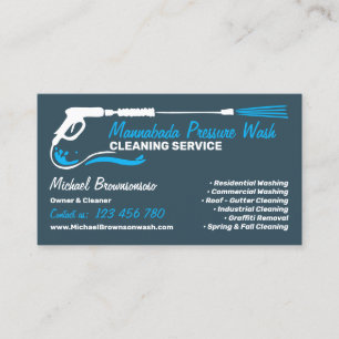 Druck Waschen von Power der Marine Wash CLEANING Visitenkarte