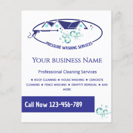 Druck Waschhaus Reinigung Power Flyer waschen