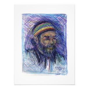 Druck-weiße Gestaltung Memphis-Künstler-2 Fotodruck