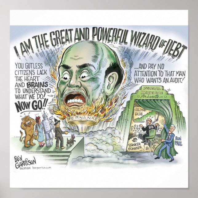 Druckassistent der Schulden Poster (Vorne)