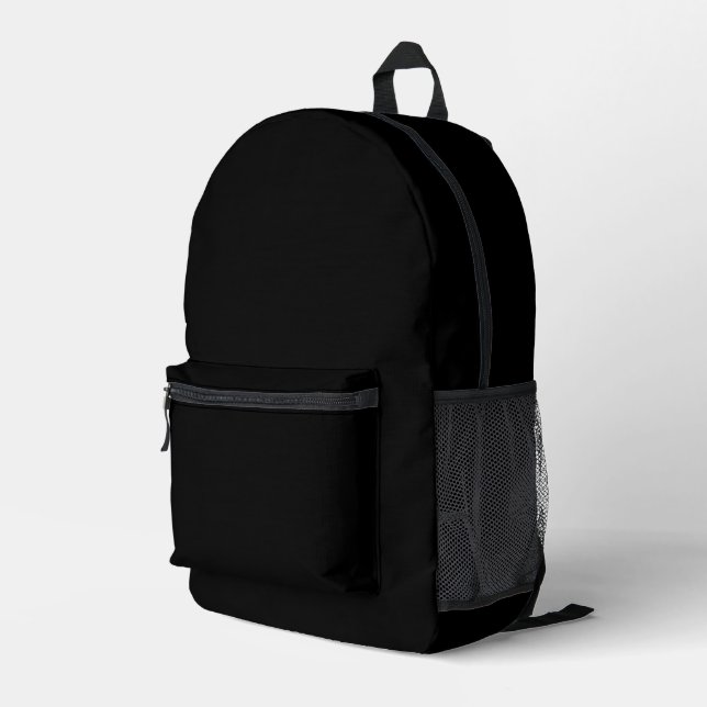 Druckausschnitt Nähtasche schwarz Bedruckter Rucksack (Rückseitige Ecke Rechts)