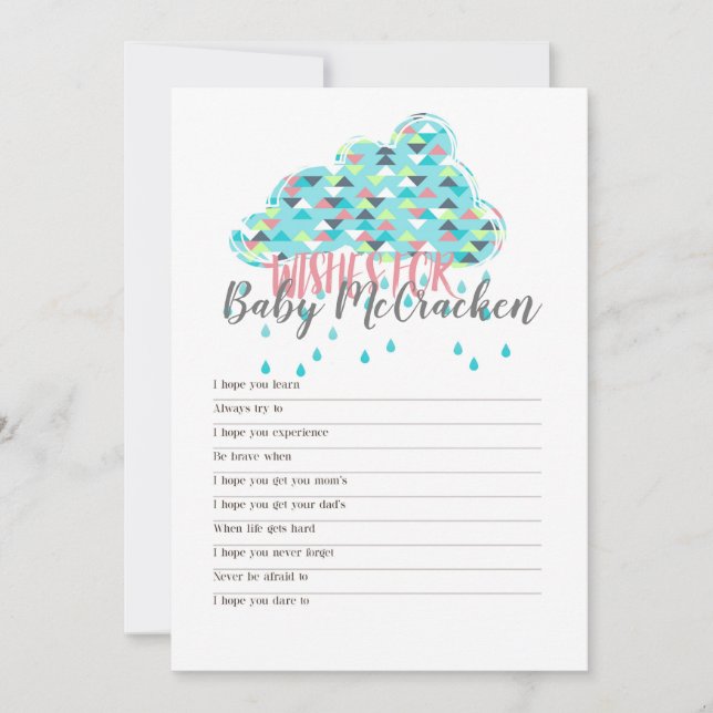 Druckbar! Einfache moderne Babydusche Themenspiele Einladung (Vorderseite)