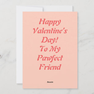 Druckbare anpassbare Retro-Valentinstag-Welpe Feiertagskarte