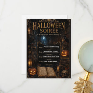 Druckbare Halloween-Veranstaltungskarte Dankeskarte