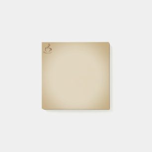 Druckbare Kaffee-Notizzettel Cozy Minimal Memo Post-it Klebezettel