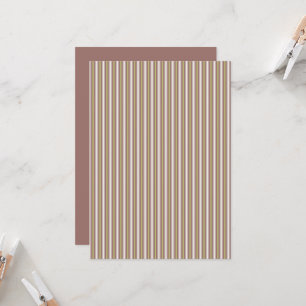 Druckbare Warme Neutrals Kandy Stripe Scrapbooking Einladung