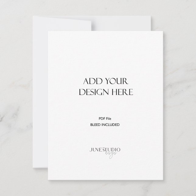 DRUCKBESTELLUNG _4.25x5.5"-Portraitkarte Einladung (Vorderseite)