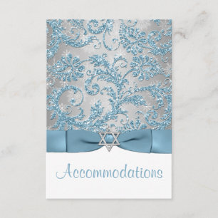 DRUCKbogen - Winter-Märchenland-Schläger Mitzvah Begleitkarte