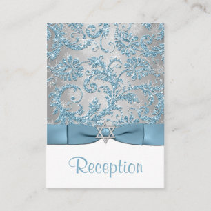 DRUCKBW - Winter Wonderland Bat Mitzvah Beilage Begleitkarte