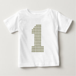 Druckdiamante de imitación-erster baby t-shirt