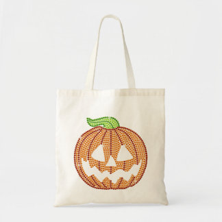 Druckdiamante de imitación Jackolantern Kürbis Tragetasche