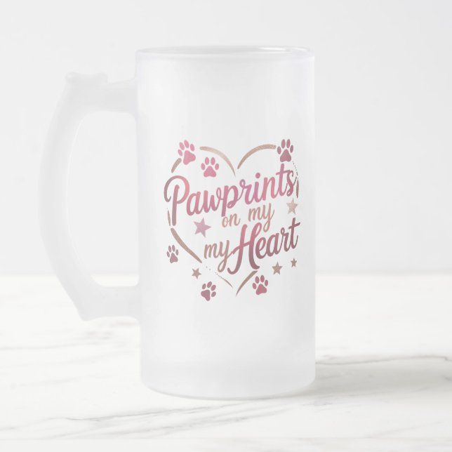 Drucke auf My Heart - Rose Rosa Mattierte Tasse 16 (Links)