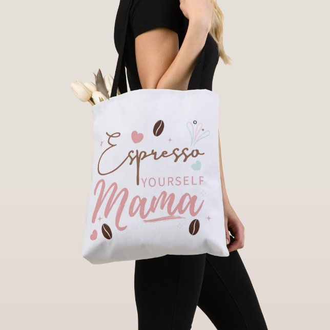 Drücke Dich Selbst Aus Mama Coffee Zitat (Von Nahem)