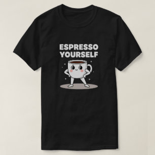 Drücke dich selbst aus Süße Kawaii Kaffee Liebhabe T-Shirt