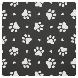 Drucke und Muster für schwarze und weiße Hunde Stoff