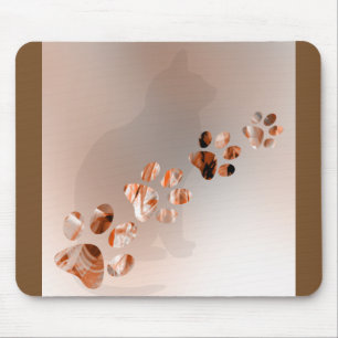 Drucke von Paw, Katze, Hund, Welpe für Heimtiere Mousepad