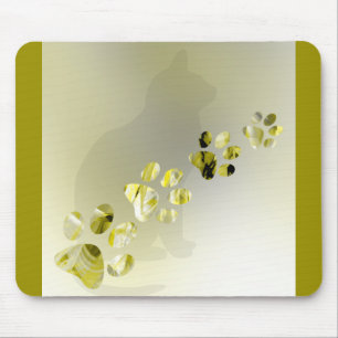 Drucke von Paw, Katze, Hund, Welpe für Heimtiere Mousepad