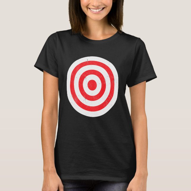 Drucken auf der Rückseite des Bullseye-Zielbullen  T-Shirt (Vorderseite)