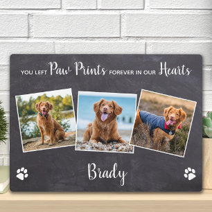Drucken auf unserem Hearts 3 Foto Pet Memorial Fotoplatte