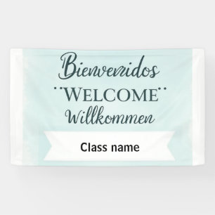Drucken des Begrüßungsbanners mit Klassenname Banner