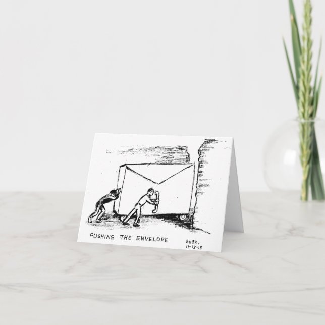 Drücken des Umschlags — Note Card Karte (Vorderseite)