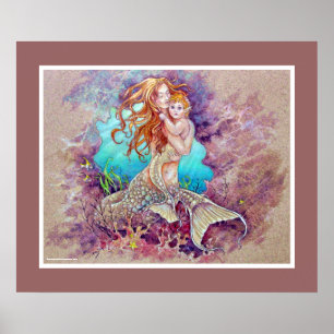 DRUCKEN - Meerjungfrau Poster