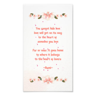 Drucken mit Gedicht Fotodruck