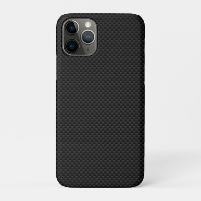 Drucken mit schwarzer Carbon-Faser Case-Mate iPhone Hülle (Rückseite)