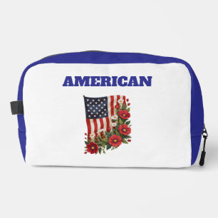 Drucken Schneiden Nähen Tasche-Amerikanische Flagg Waschbeutel
