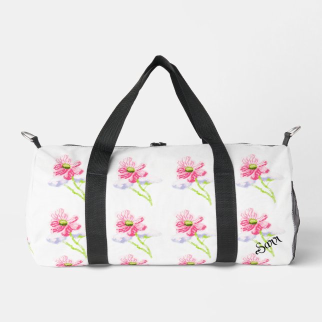 Drucken Schneiden Nähen Tasche Duffel : Wilde Blum (Vorderseite)