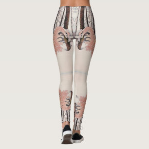 drucken Sie auf allen PINK SNOW QUEEN LEGGINGS