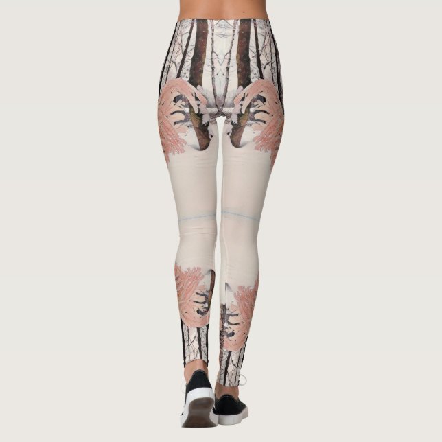 drucken Sie auf allen PINK SNOW QUEEN LEGGINGS (Rückseite)