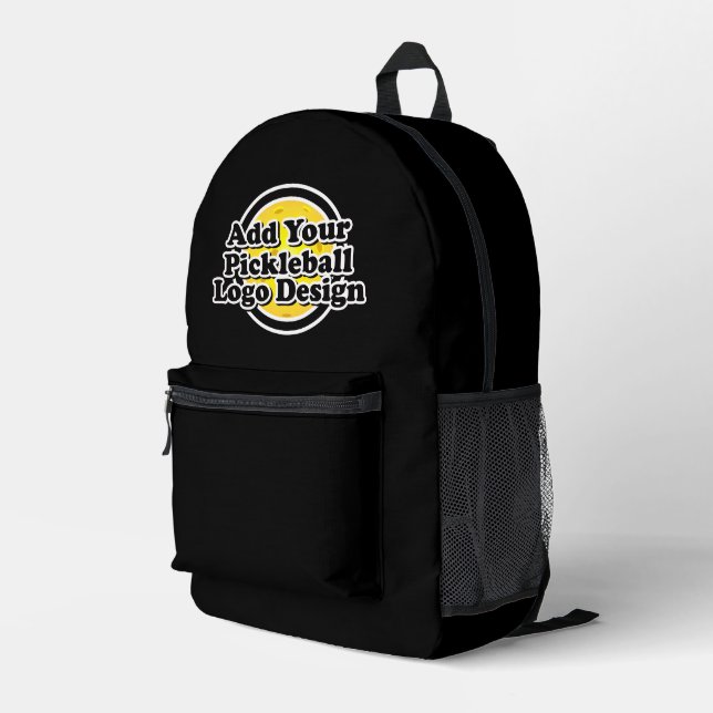 Drucken Sie das Seh-Bag Ihres Pickleball-Logos aus Bedruckter Rucksack (Rückseitige Ecke Rechts)