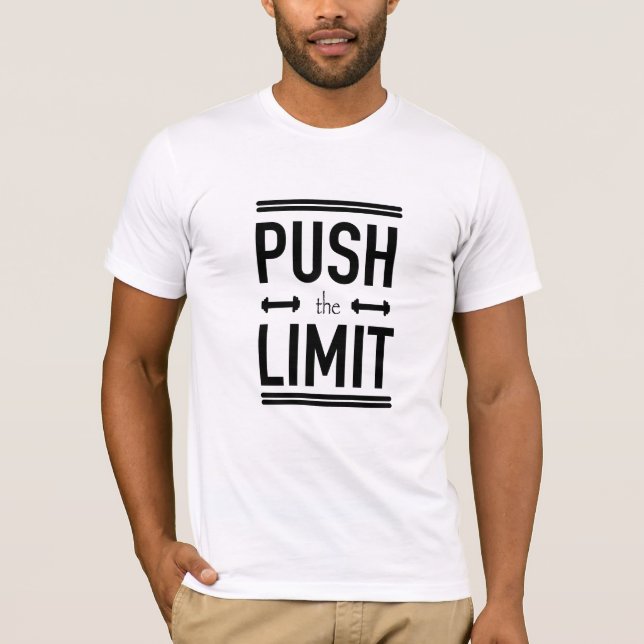 Drücken Sie den Limit-Gym-T - Shirt. T-Shirt (Vorderseite)
