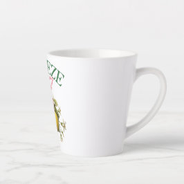 Drücken Sie den Tag Vintag Lemon Botanical Milchtasse