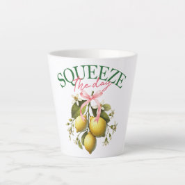 Drücken Sie den Tag Vintag Lemon Botanical Milchtasse