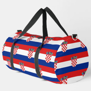Drucken Sie die Croacia-Flagge-Tasche Duffle Bag