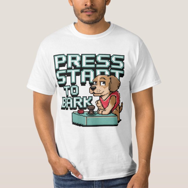 Drücken Sie die Eingabetaste, um den Gamer Dog Ret T-Shirt (Vorderseite)