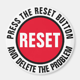 Drücken Sie die Reset-Taste. Magnet