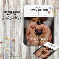 Drücken Sie die Schaltfläche Paws Save the Date Fl