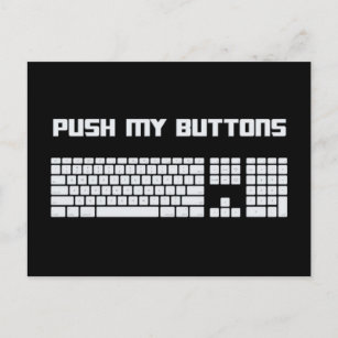 Drücken Sie die Tastatur der Tasten auf den Comput Postkarte