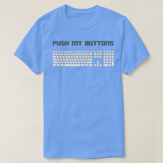 Drücken Sie die Tastatur des Computers, um die Tas T-Shirt (Design vorne)