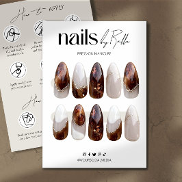 Drücken Sie die Taste "Nail Packaging Display Card Dankeskarte