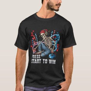 Drücken Sie die Taste Start, um Skeleton Gamer T - T-Shirt