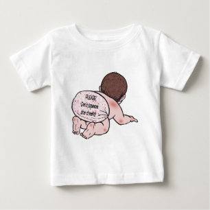 Drücken Sie die Wangen nicht zusammen Baby T-shirt