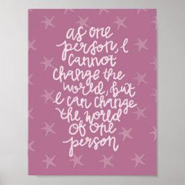 Drucken Sie einen Unterschied Poster