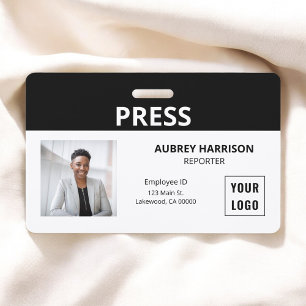 Drücken Sie Einfache Foto-ID Ausweis
