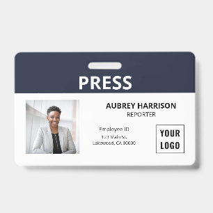 Drücken Sie Einfache Foto-ID Ausweis